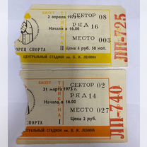 Очень редкие билеты на хоккей чм Москва 1973 год, Нижний Тагил